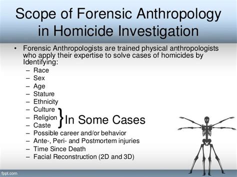 Scope Of Forensic Anthropology