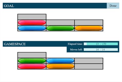 Screenshot Of The Gamespace During The Tower Of London Test Download Scientific Diagram