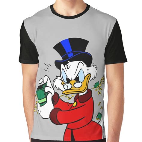 Scrooge Mcduck Graphic T Shirt By Czerra Scrooge Mcduck Shirt Designs Money Tattoo