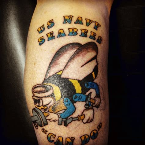 Seabee Tattoo Designs and Their Naval Heritage Significance