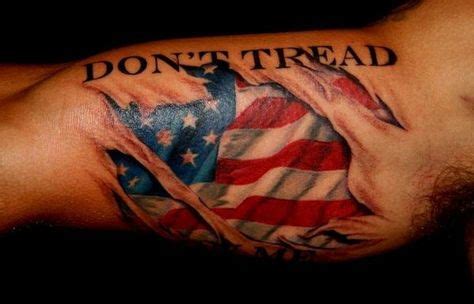 Second Amendment Tattoo Designs 3D American Flag On Arm Patriotic