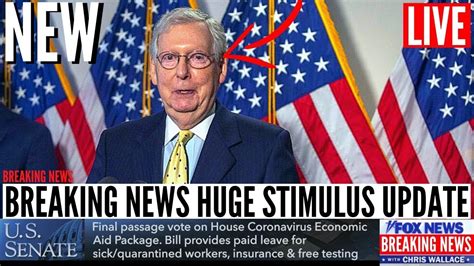 Second Stimulus Check Huge Update Congress Gives Update On Second Stimulus Check Youtube