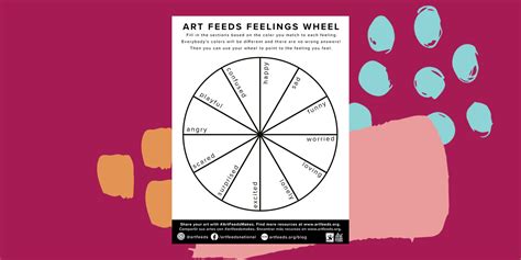 Sel Printable Feelings Wheel For Little Artists Art Feeds