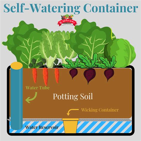 Self Watering Planters Diagram