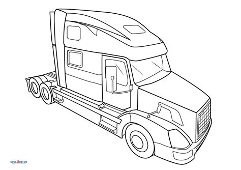 Semi Truck Coloring Pages 12 Free Printable Pdfs