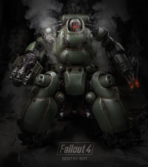 Sentry Bot Sentry Bot Fallout Fallout Art Fallout 4