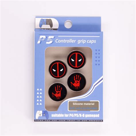 Set 4 Butoane Thumb Grip Din Silicon Model Deadpool Hand Pentru Controller Ps4 Ps5 Xbox Emag Ro