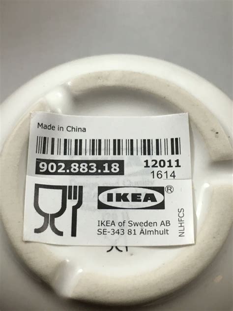 Set Of 6 Ikea 12011 White Coffee Cups Mugs 10 Oz Ebay