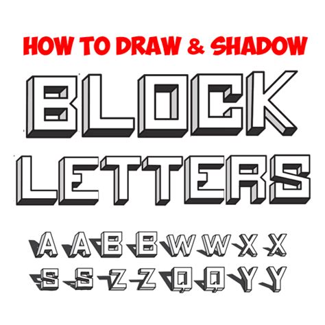 Shading Letters Archives How To Draw Step By Step Drawing Tutorials