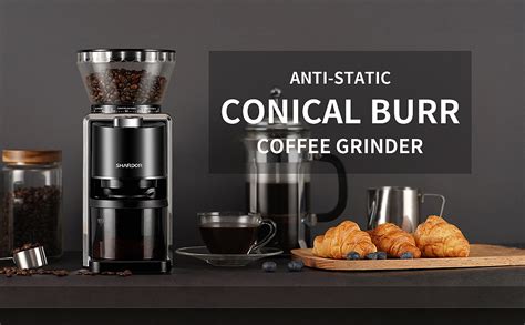 Shardor Cg9406 Ul2 Conical Burr Coffee Grinder Excellent Grind Quality And Adjustability For