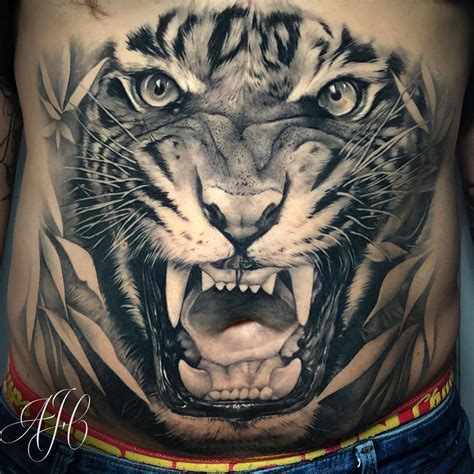 Share 62 Black And Grey Tiger Tattoo Best In Coedo Com Vn