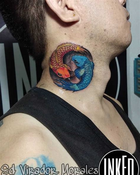 Share 69 Koi Fish Neck Tattoo Best In Cdgdbentre