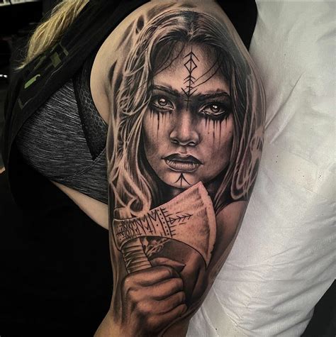 Share 82 Viking Tattoo Women In Cdgdbentre