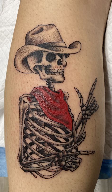 Share More Than 65 Cowboy Skeleton Tattoo Super Hot In Cdgdbentre