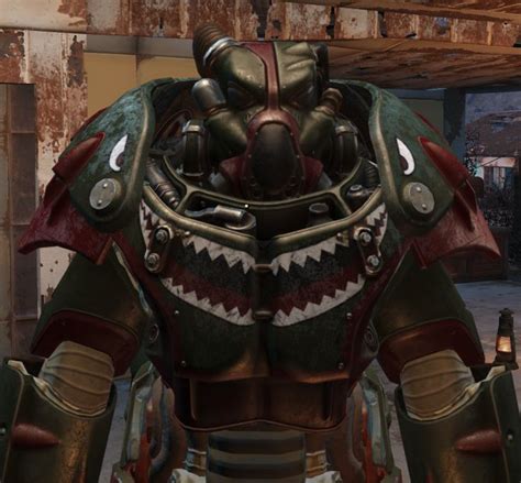 Shark Paint On X 01 Power Armor Fallout Power Armor Power Armor X01 Power Armor