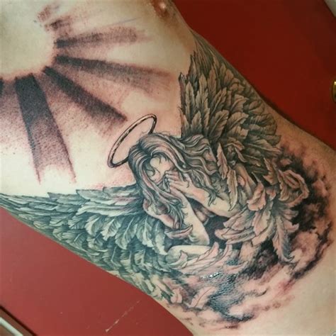 Shawn Wilken Crying Angel Tattoo