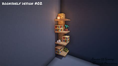 Minecraft Shelves Ideas and Designs