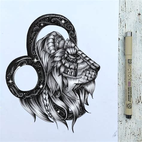 Shoutout To The Leos Zentangle Leo Zodiac Art Lion Tattoo Liontattoo Zodiactattoo