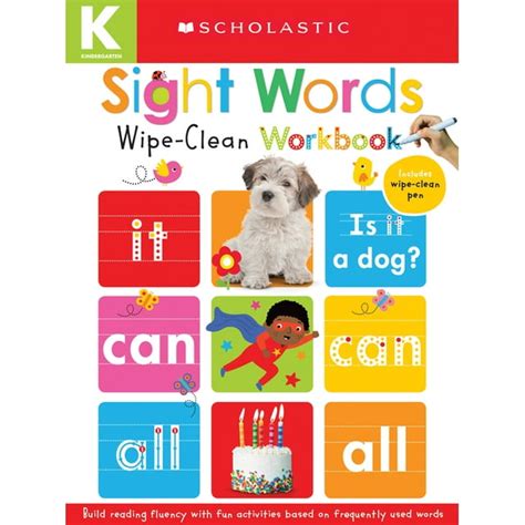 Sight Words Scholastic Early Learners Wipe Clean Workbook Scholastic Canada