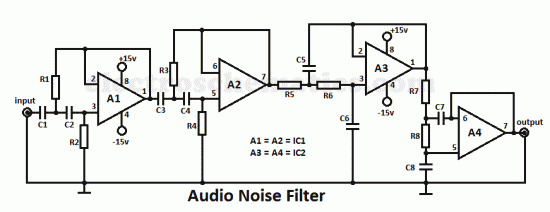 Simple Audio Noise Filter Circuit