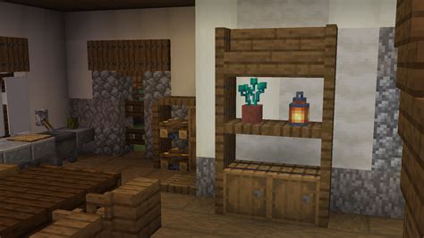 Simple Cupboard Shelf Design Using Barrels And Trapdoors