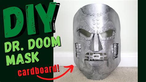 Simple Dr Doom Mask In 2020 Cardboard Mask Diy Mask Cosplay Armor