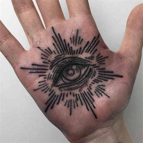 Simple Eye Tattoo On The Thigh Tattoogrid Net