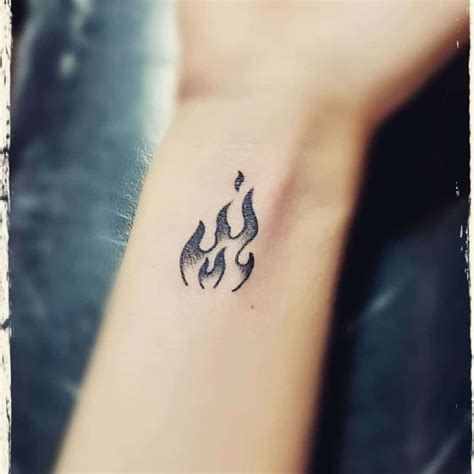 Simple Fire Tattoo Designs