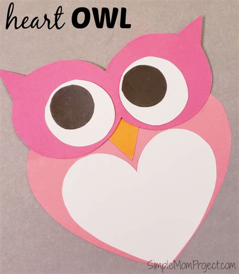 Simple Handmade Valentine S Day Owl Card With Free Printable Templates