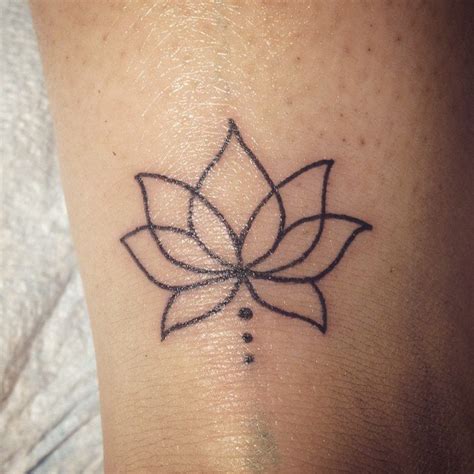 Simple Lotus Flower Tattoo