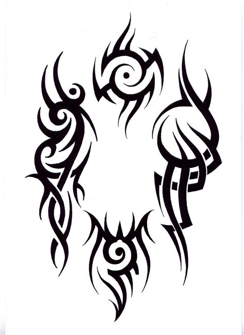 Simple Outline Tribal Design For Tattoo Ideas Tribal Tattoos