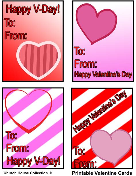 Simple Printable Valentines Day Cards For Your Kids Classrooms More