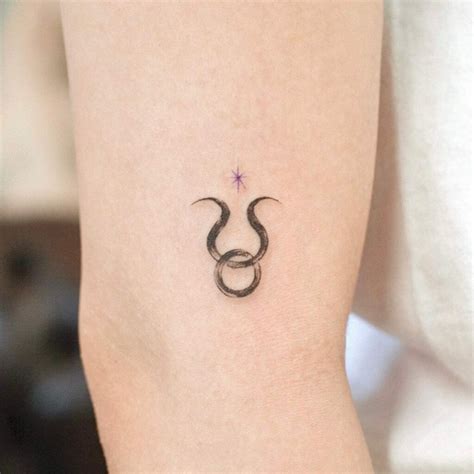 Simple Taurus Tattoo Designs to Wear with Pride