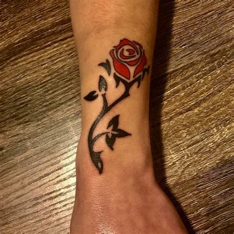 Simple Tribal Rose Tattoos For Men Rose Tattoos For Men