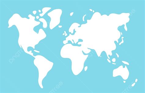 Simplified World Map Vector Illustration Global Map Travel Vector Global Map Travel Png And