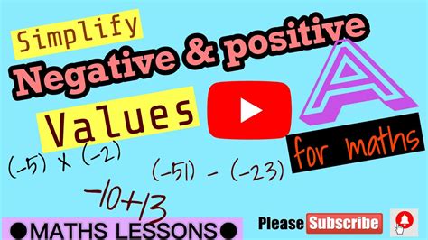 Simplify Negative And Positive Values Plus Minus Simplification