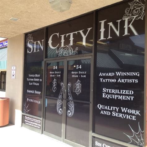 Sin City Ink Tattoo Parlor In Las Vegas