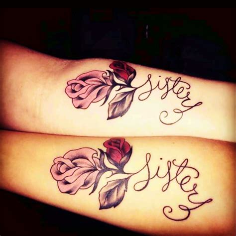 Sister Flower Tattoo Designs for Eternal Bond