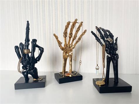 7 Spooky Skeleton Hand Ring Holder Wall Ideas