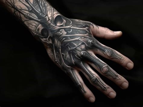 Skeleton Hand Tattoo Men Symbolicink Com