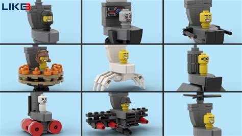 Skibidi Toilet Lego Building All Toilet Army Tutorial Youtube