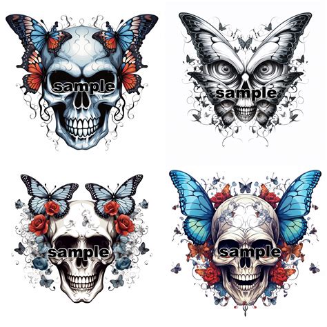 Skull Butterfly Tattoo Designs: A Delicate Balance