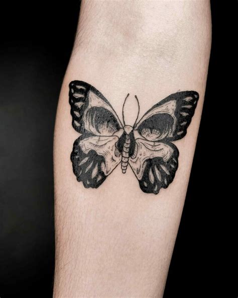 Skull Butterfly Tattoos