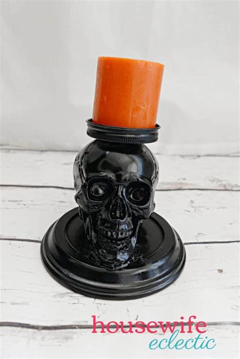 Skull Candle Holder Housewife Eclectic