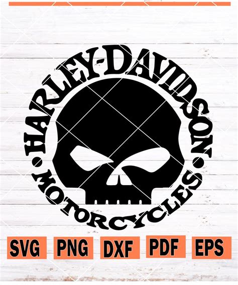 Skull Harley Davidson Png Harley Davidson Logo Svg Harley Etsy