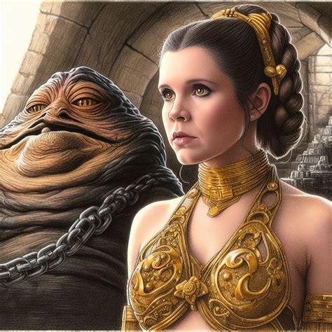 Slave Leia Prized Possession Of Jabba The Hutt By Magicianpendragon On Deviantart