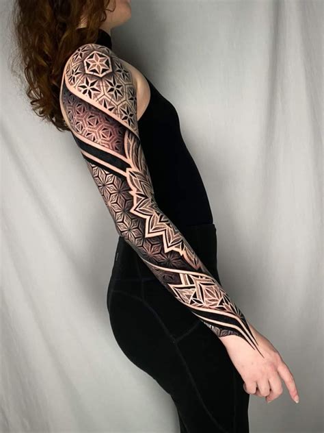 Sleeve Update Geometric Mandala By Mitch Koch At Mind Floss Tattoo