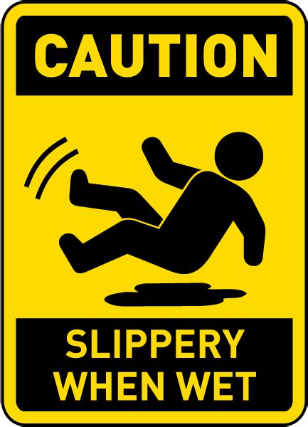 Slippery When Wet Sign Meaning