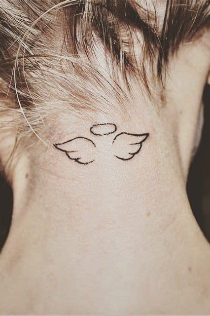 Small Angel Wings And Halo Tattoo Lotius Cakes