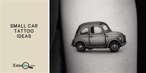 Small Car Tattoo Designs for Tiny yet Mighty Art